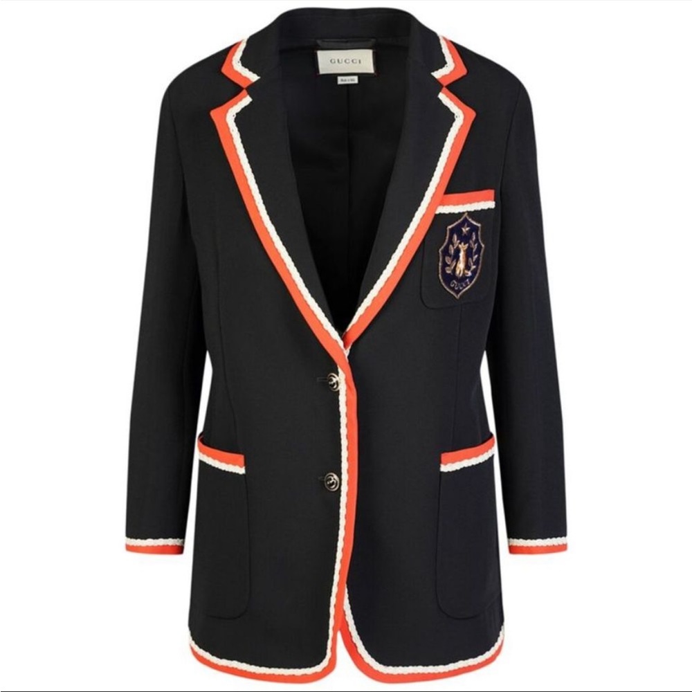 Gucci Cady Stretch Blazer - Black - NWT - Size 38